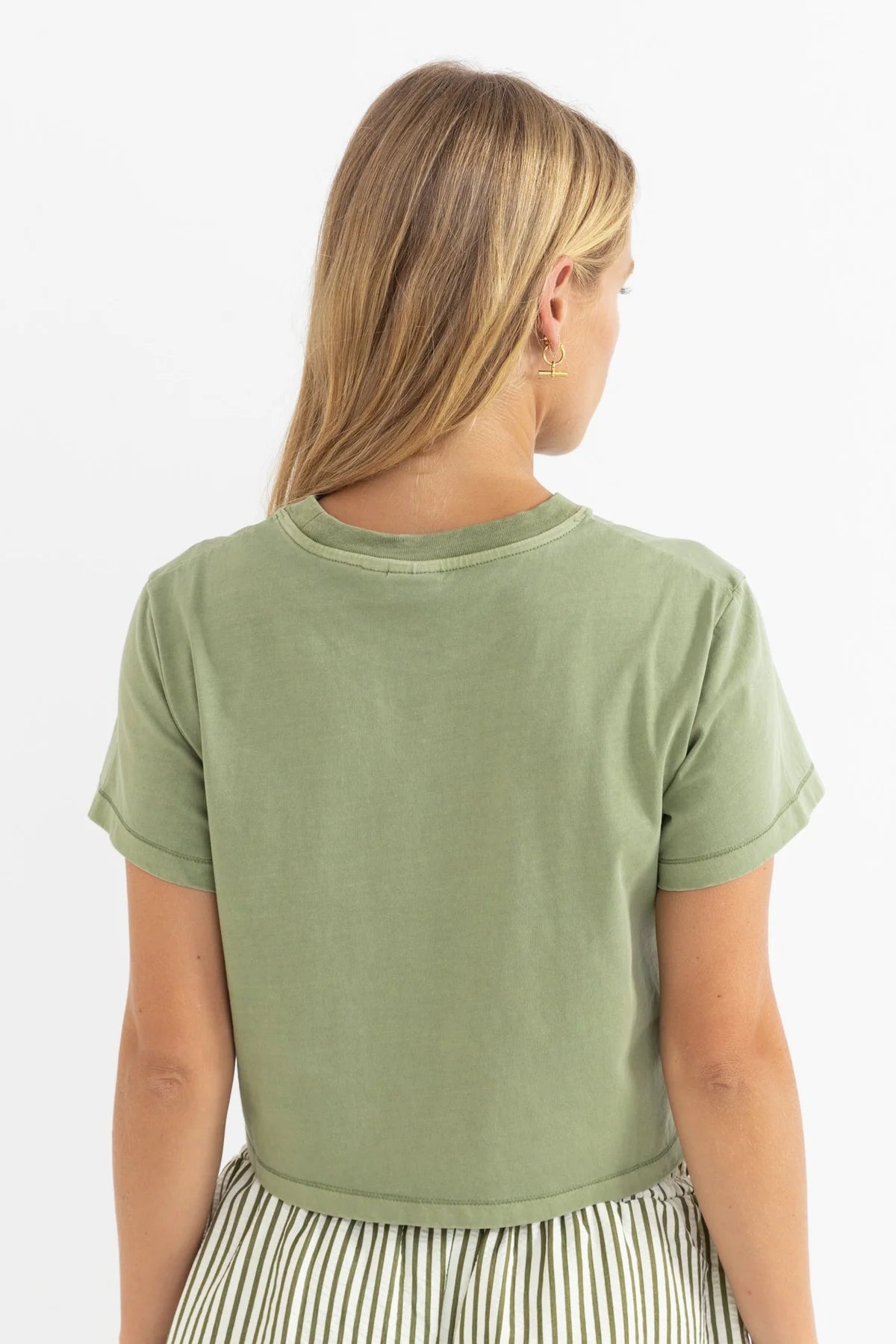 Rhythm Palm Tees Crop Crew Tee