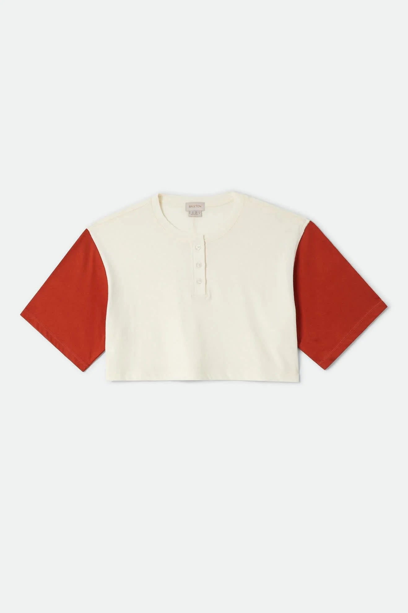 Brixton Carefree Organic Garment Dye Cropped Henley