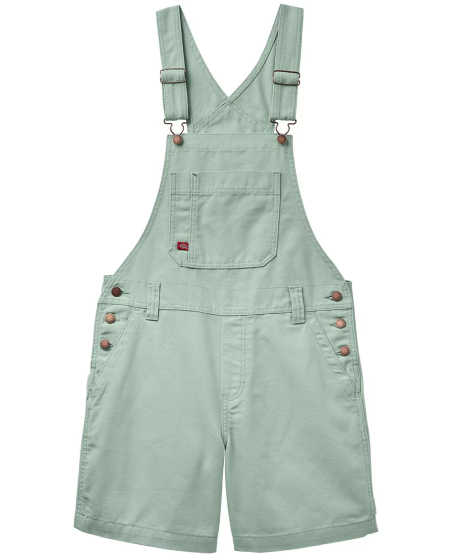 Dickie's Women's 7" Bib Shortall Iceberg Green