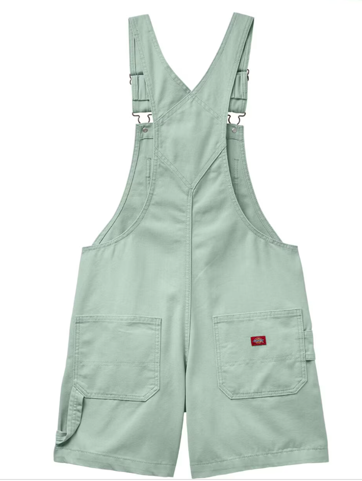 Dickie's Women's 7" Bib Shortall Iceberg Green