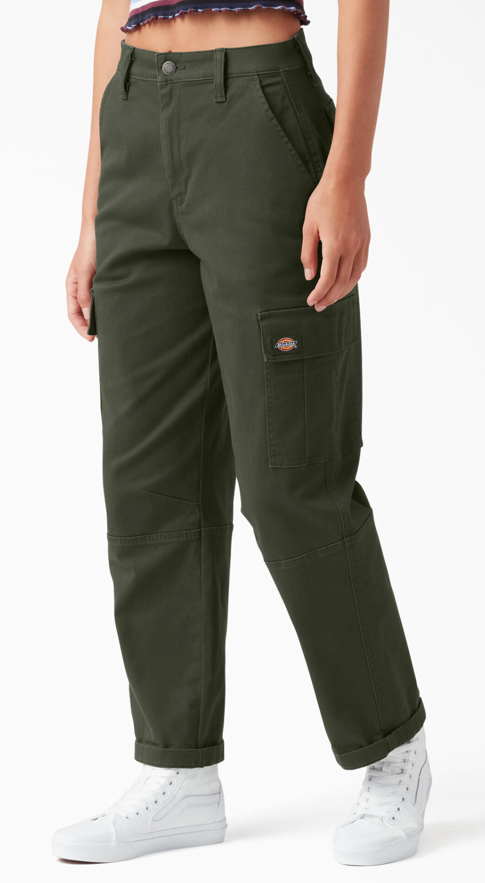 Dickie's Women's Relaxed Fit Cropped Cargo Pants