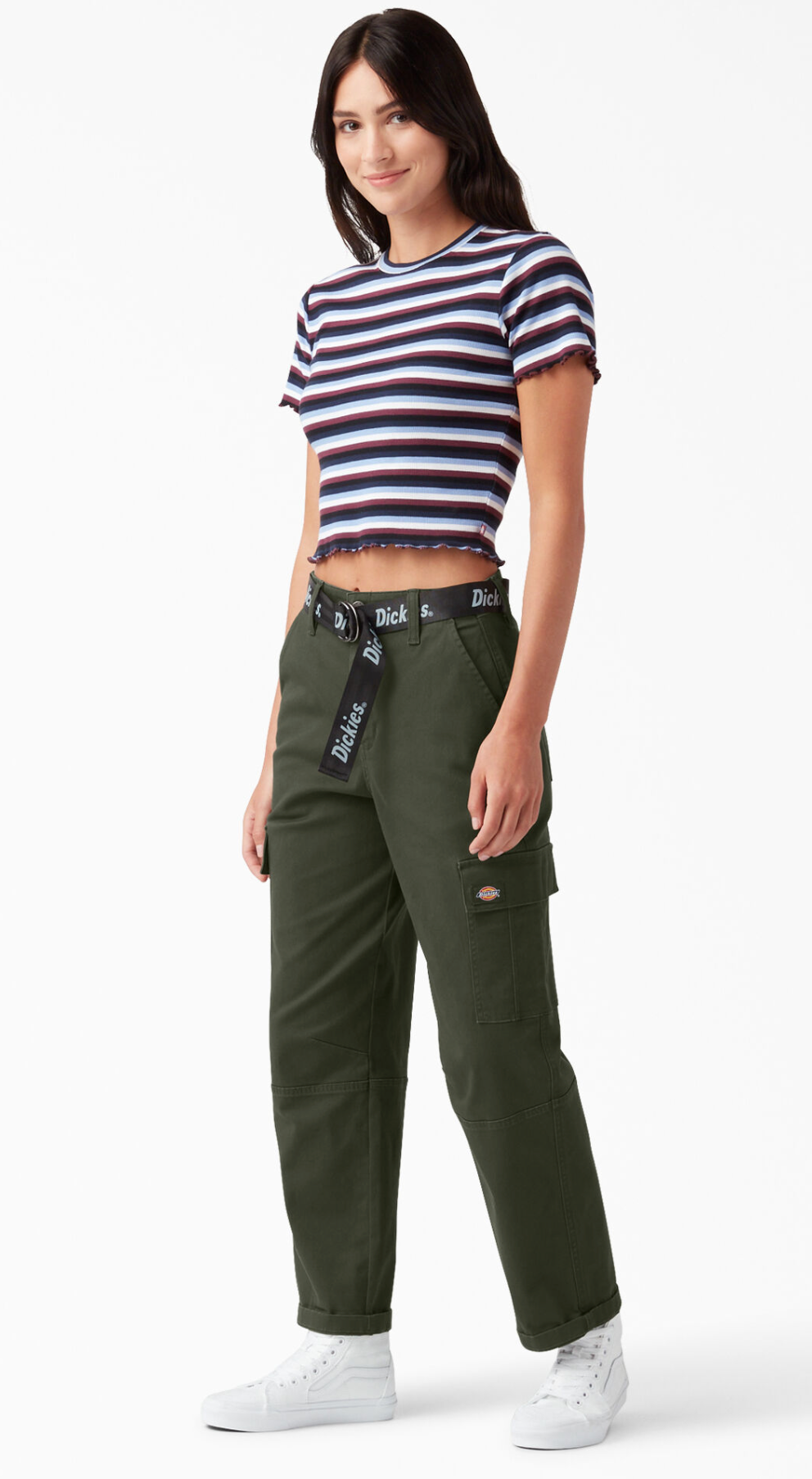 Dickie's Women's Relaxed Fit Cropped Cargo Pants