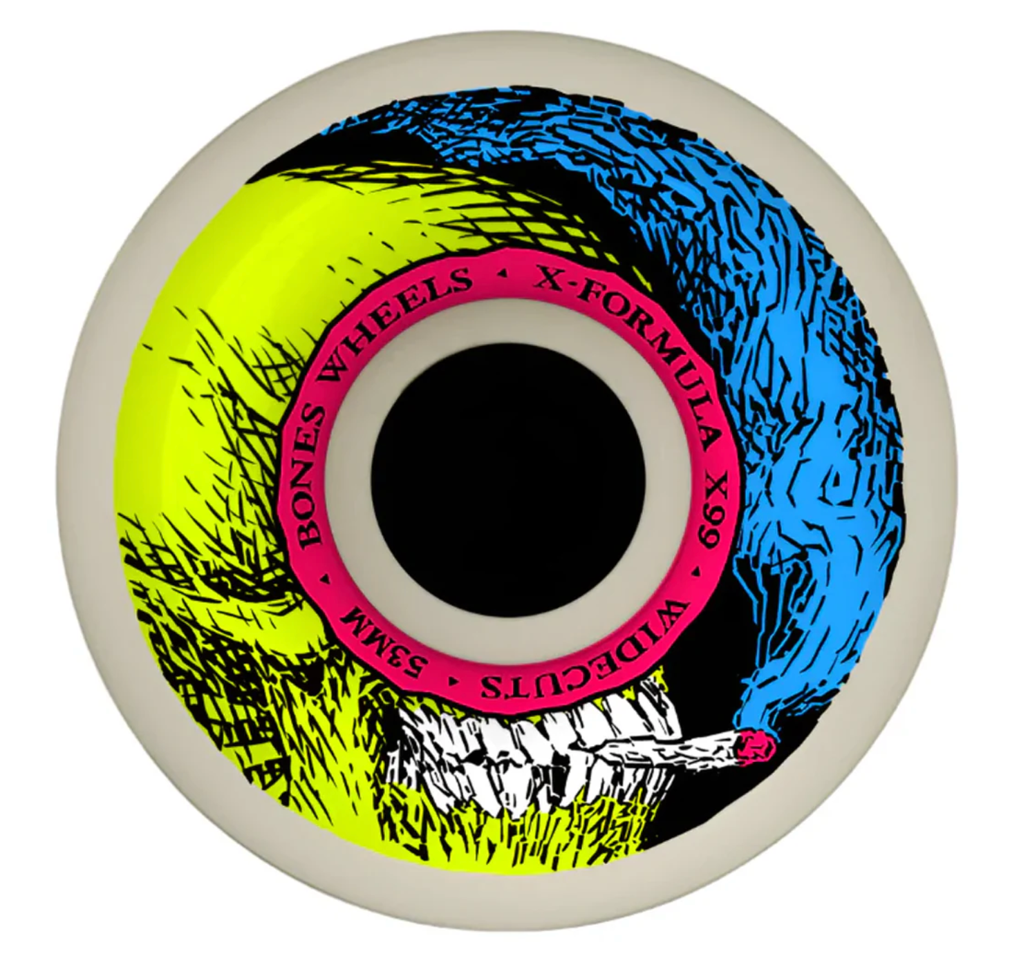 Bones X-Formula Smokin' Skull 53mm 99a Wide Cuts Wheels