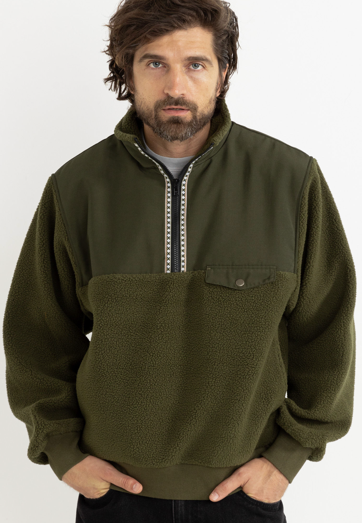 Rhythm Pfeiffer Sherpa Fleece 1/2 Zip