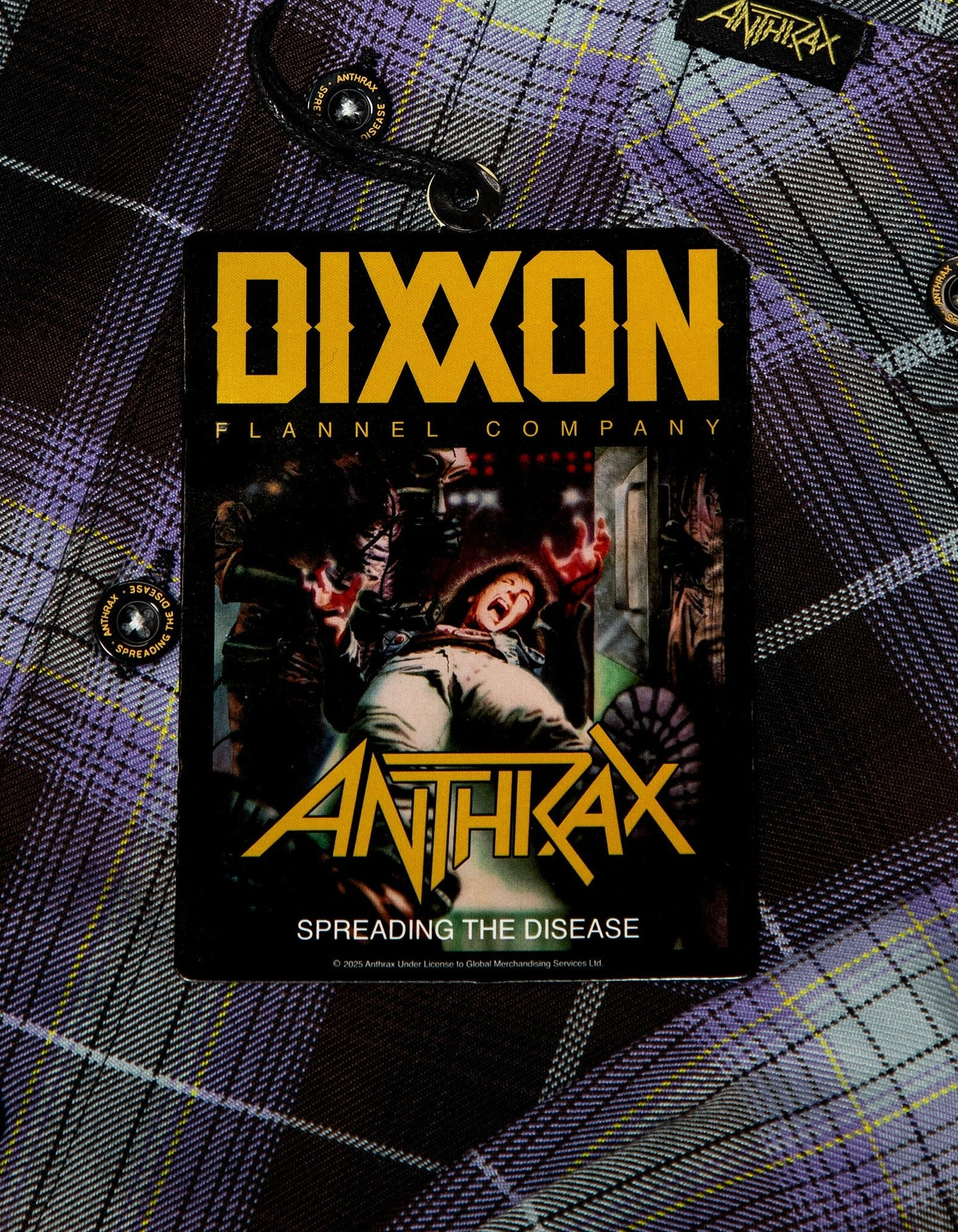 Dixxon Anthrax Spreading the Disease Flannel