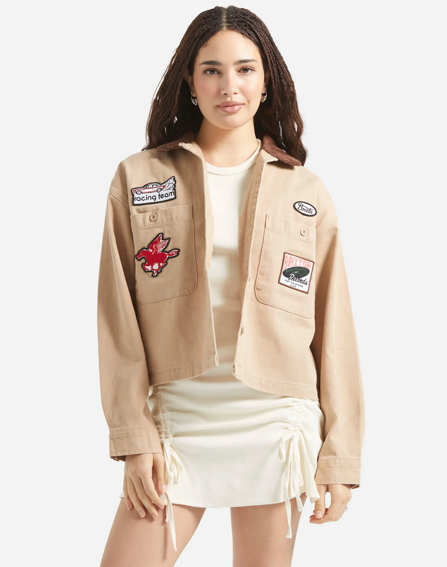 Brixton Utopia Patchwork Overshirt