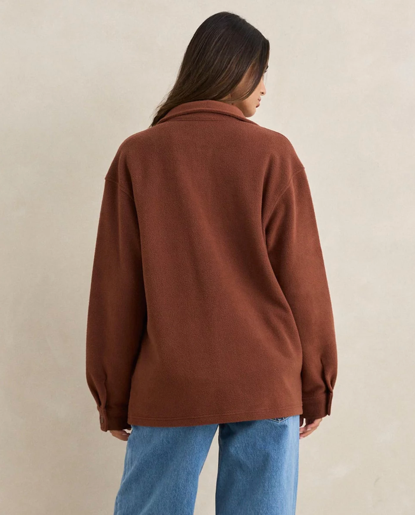 Rhythm Reverse Fleece Shacket