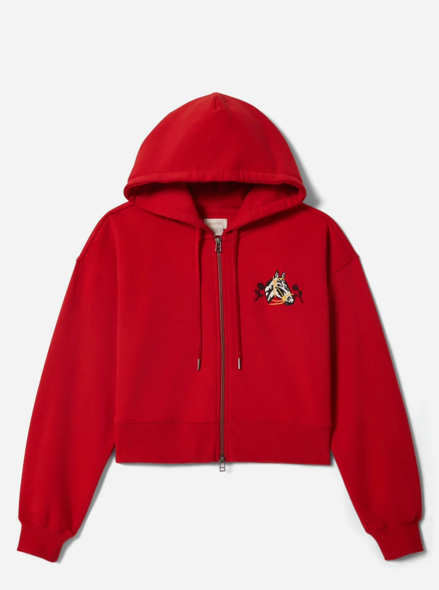 Brixton Trophy Horse Cropped Zip Hood