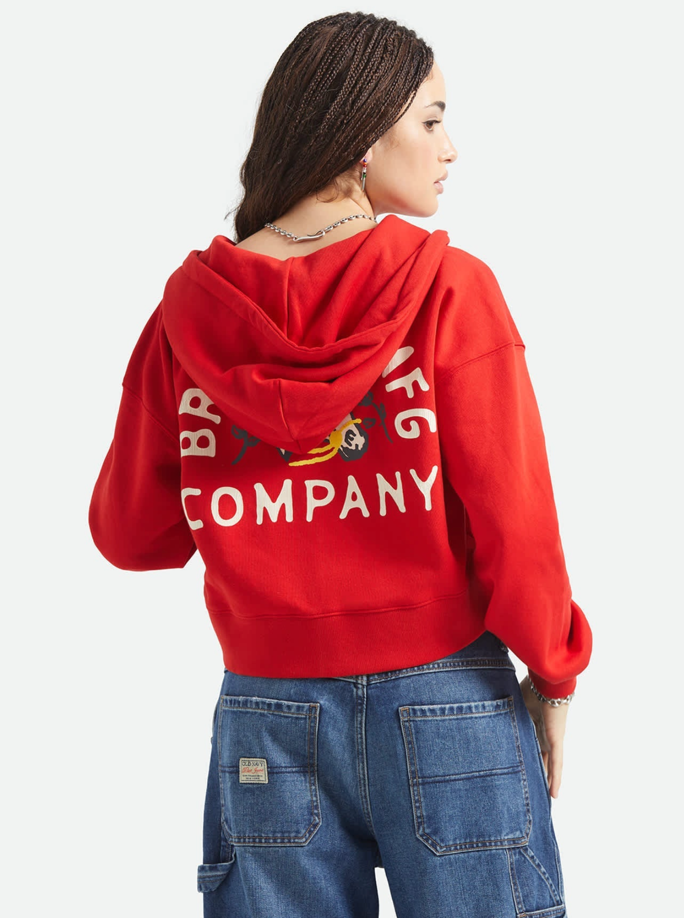 Brixton Trophy Horse Cropped Zip Hood