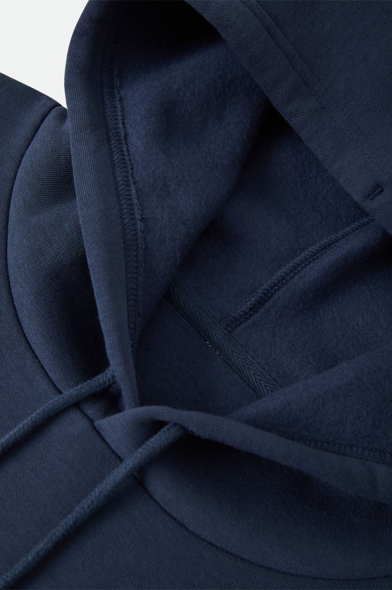 Brixton Trademark Hoodie Washed Navy