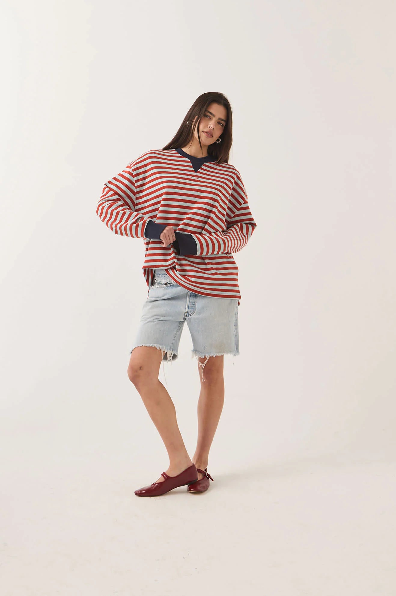 Brixton Retro Rugby Long Sleeve Crew