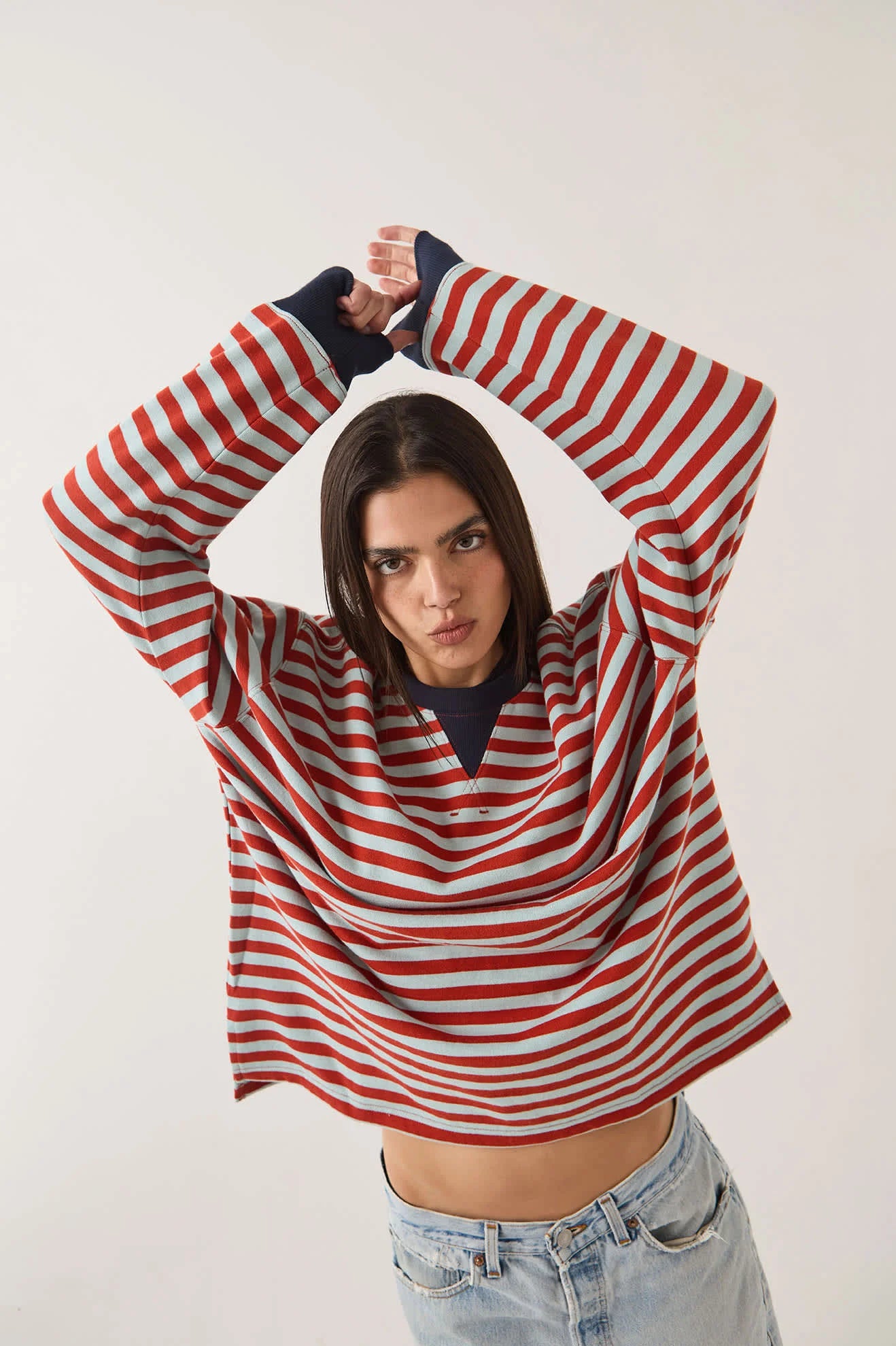 Brixton Retro Rugby Long Sleeve Crew