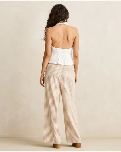 Rhythm Louise Tie Front Halter Top