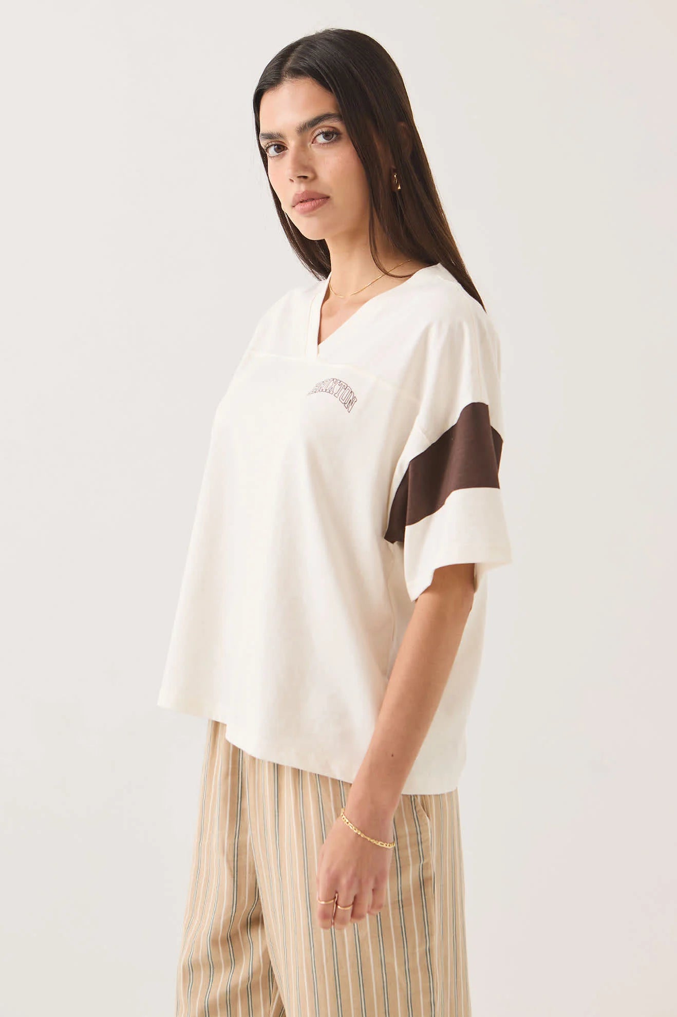 Brixton Boxy Cropped Football